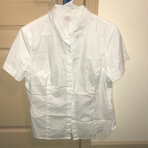 White button-down